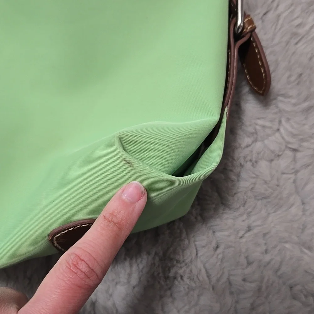 CHAMPS Lime Green Nylon Shoulder Bag